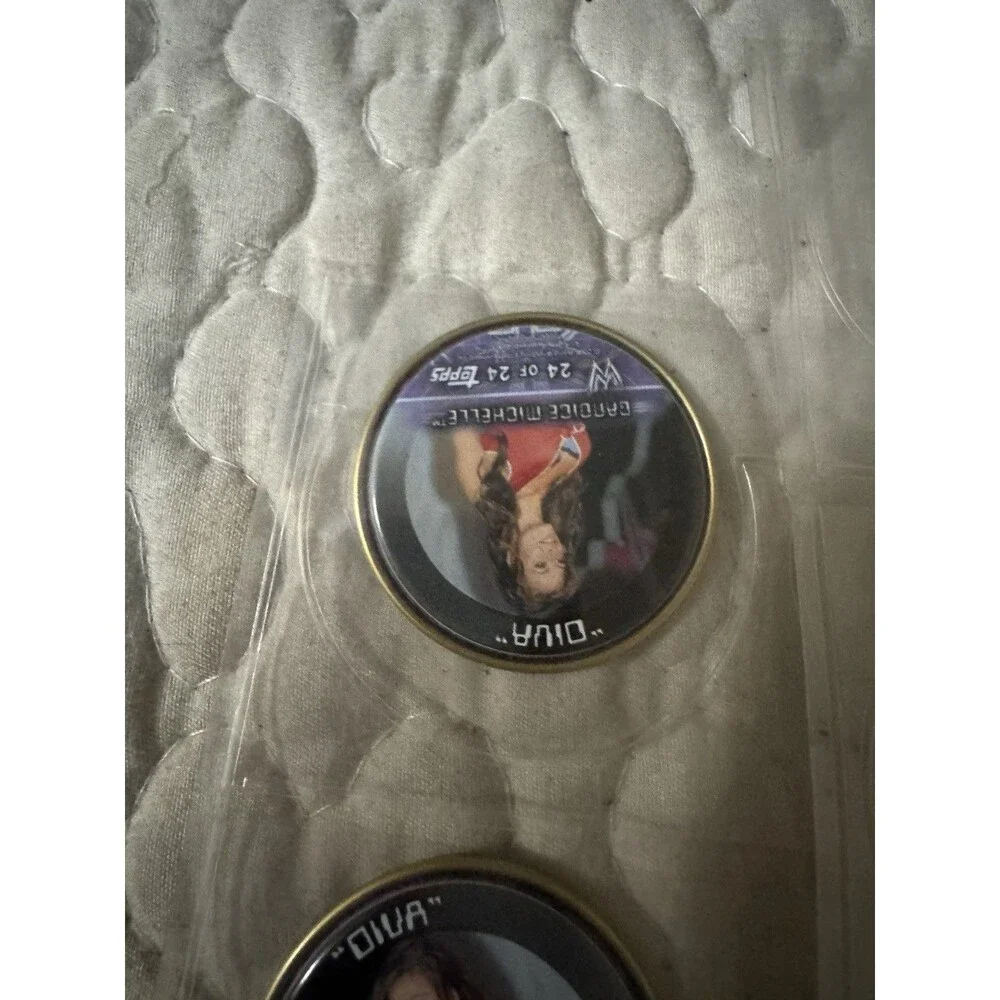 2006 Topps WWE Poker Chip Lot of 9 Undertaker Triple H Kane Candice Michelle